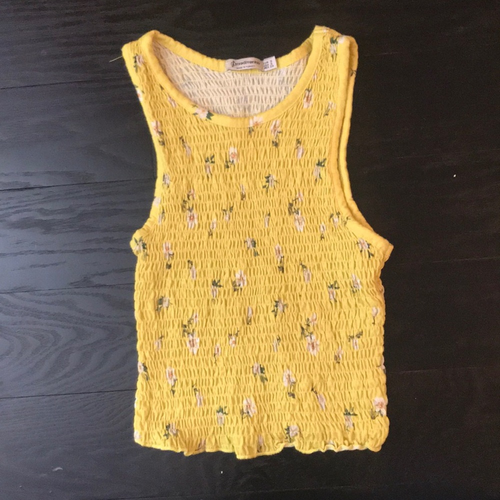 yellow flower tank top